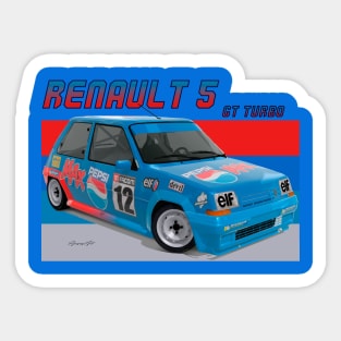 Renault 5 GT Turbo Sticker